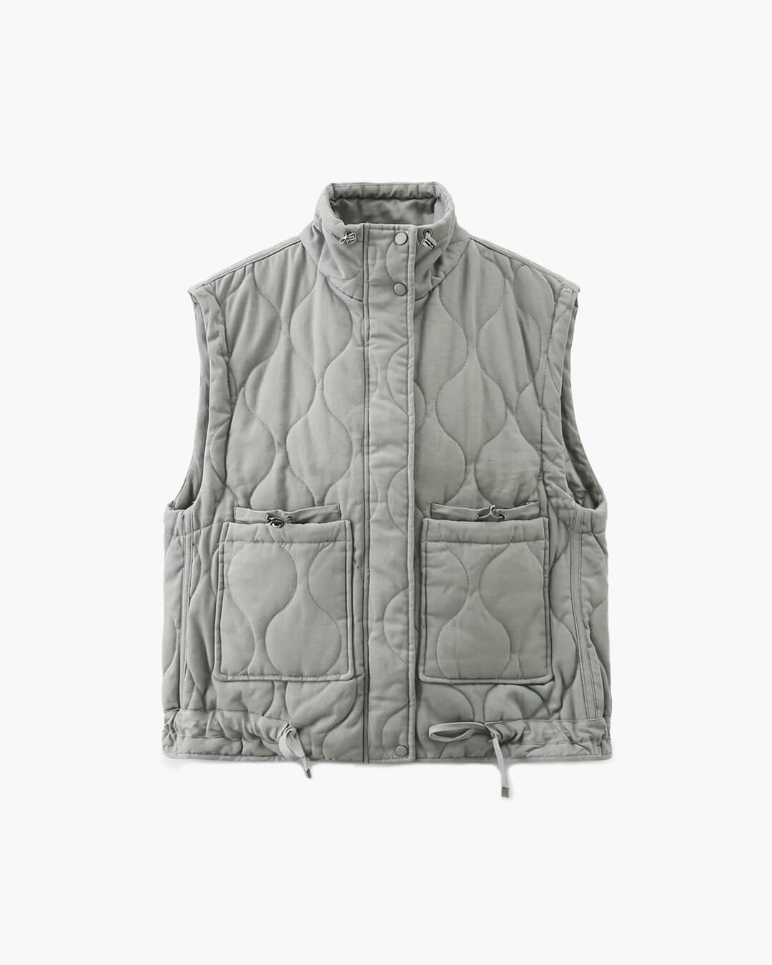 Chaleco con cuello alto y bolsillos Micah