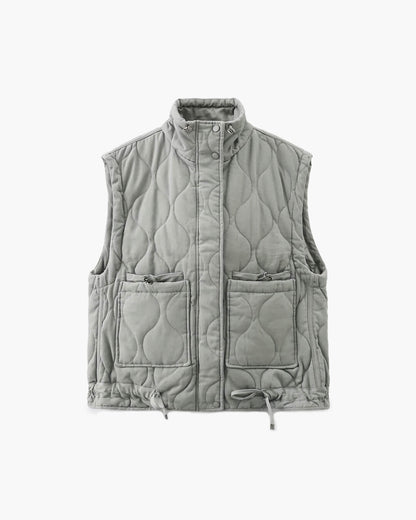 Chaleco con cuello alto y bolsillos Micah