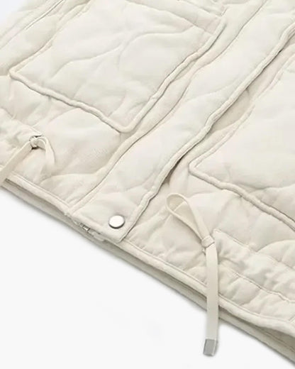 Chaleco con cuello alto y bolsillos Micah