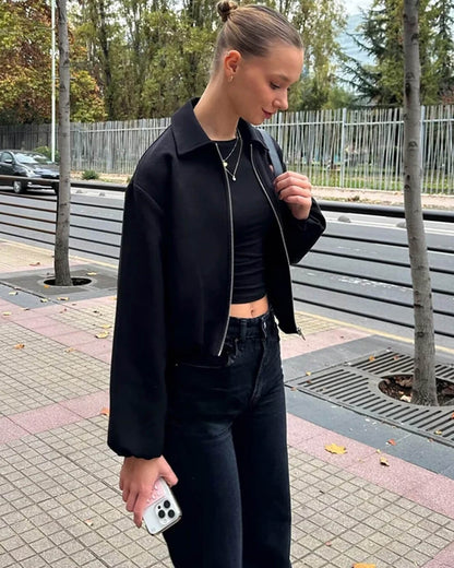 Bomber con Mangas Abullonadas Midori