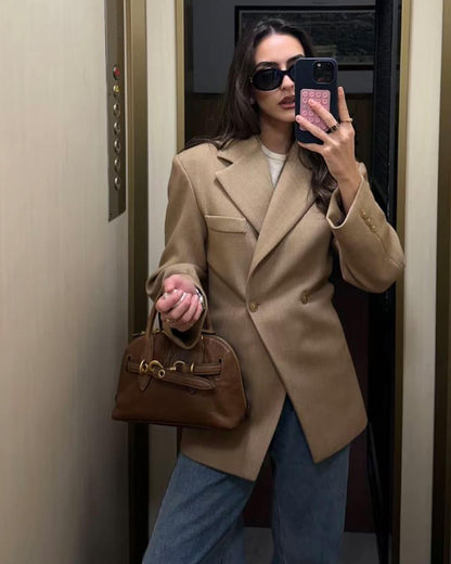 Blazer Myrna Entallado con Solapa de Muesca