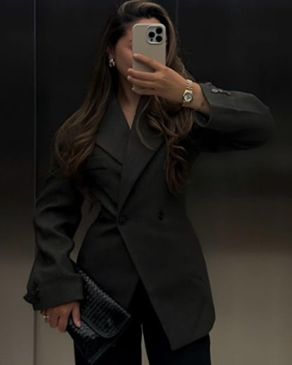 Blazer Myrna Entallado con Solapa de Muesca