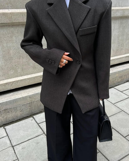 Blazer Myrna Entallado con Solapa de Muesca