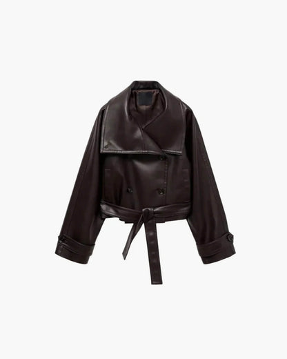 Chaqueta de cuero sintético Nina