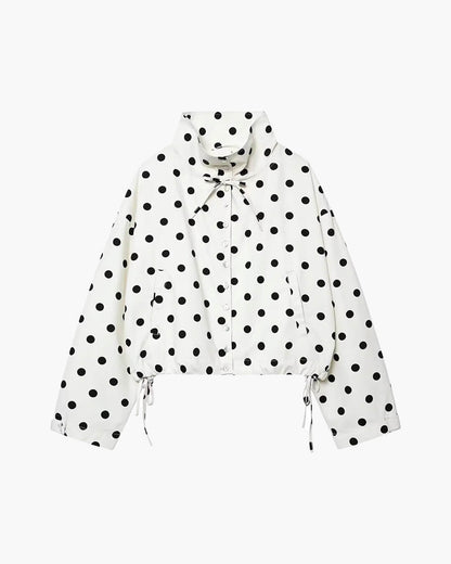 Chaqueta Patricia de lunares con cuello alto
