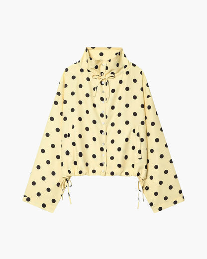 Chaqueta Patricia de lunares con cuello alto