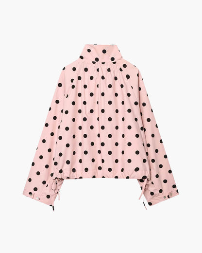 Chaqueta Patricia de lunares con cuello alto