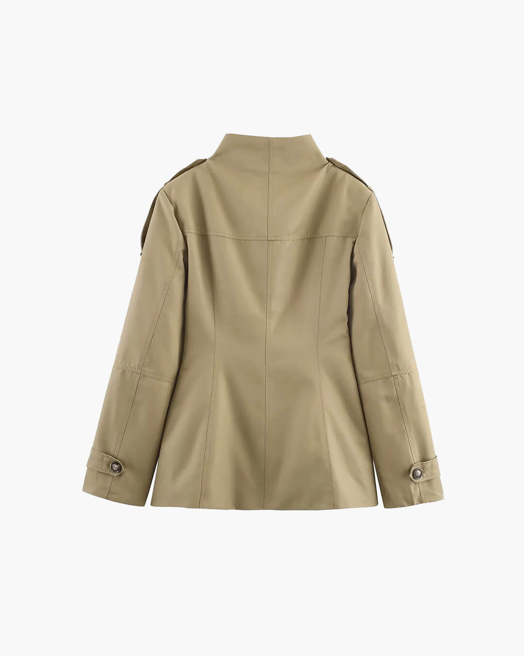 Chaqueta Ajustada de Cuello Alto Petunia