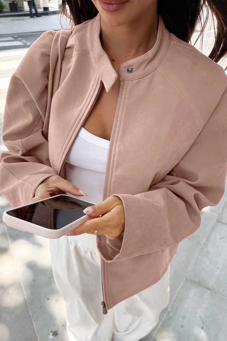 Chaqueta bomber de ante sintético Queenie