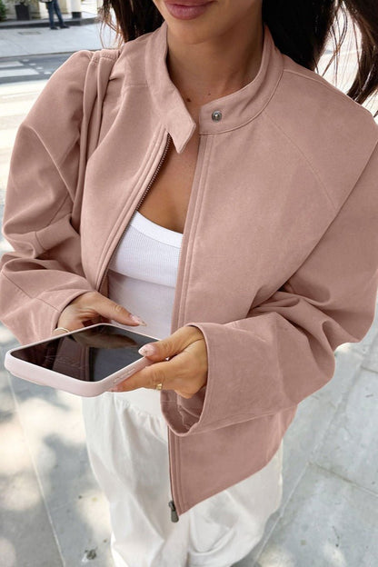 Chaqueta bomber de ante sintético Queenie