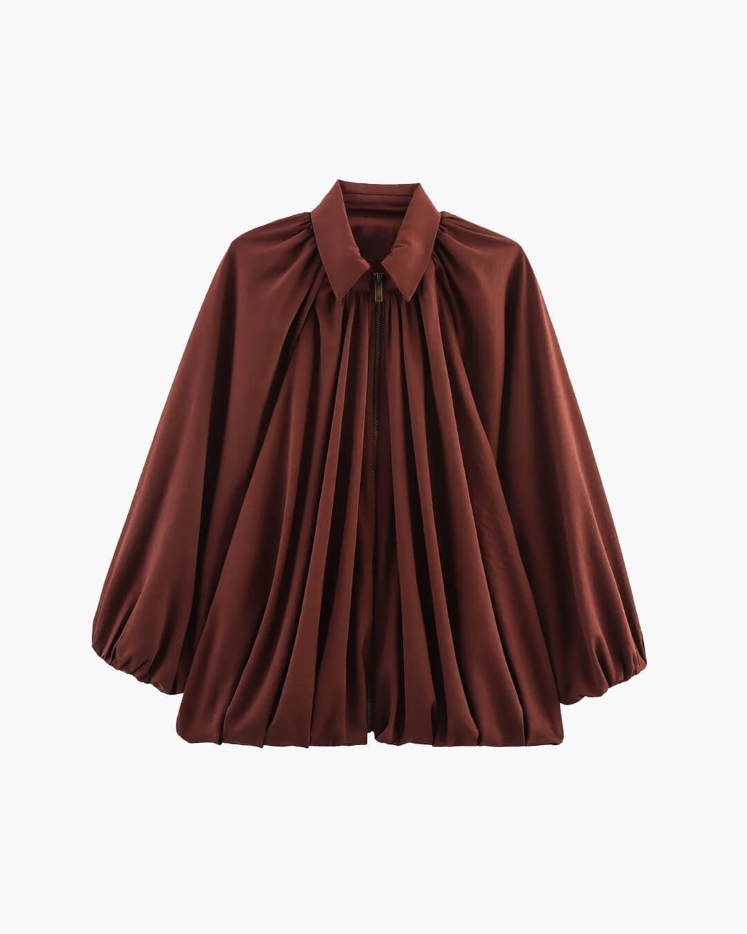 Chaqueta Ritchel plisada con cremallera