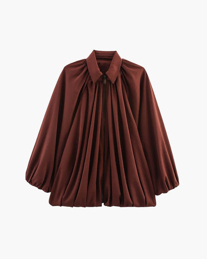 Chaqueta Ritchel plisada con cremallera