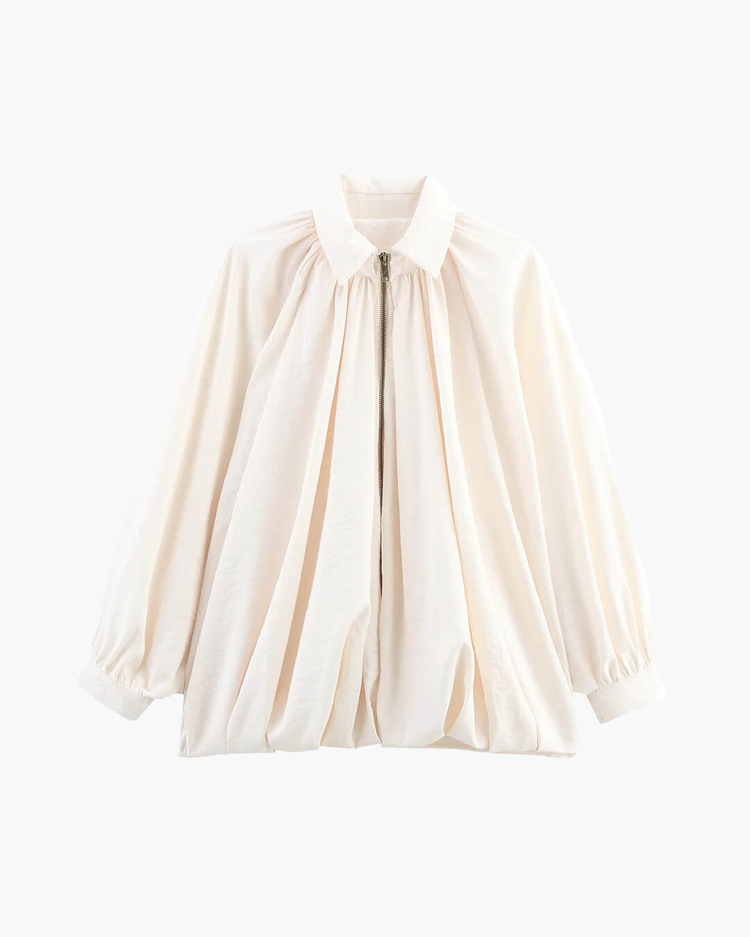 Chaqueta Ritchel plisada con cremallera