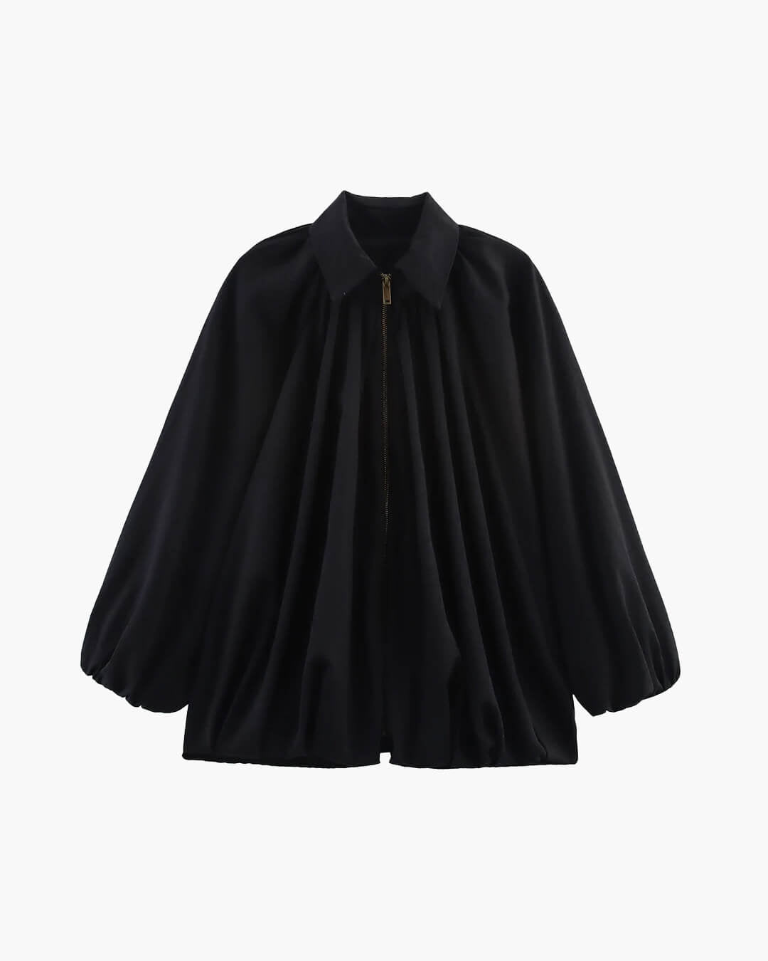 Chaqueta Ritchel plisada con cremallera