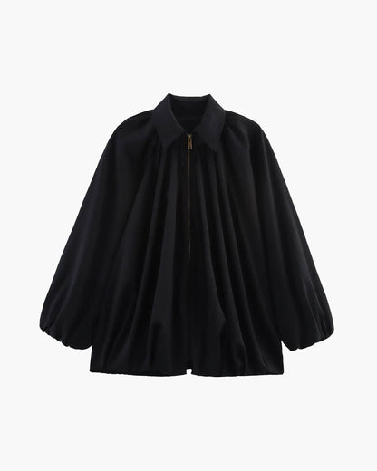 Chaqueta Ritchel plisada con cremallera