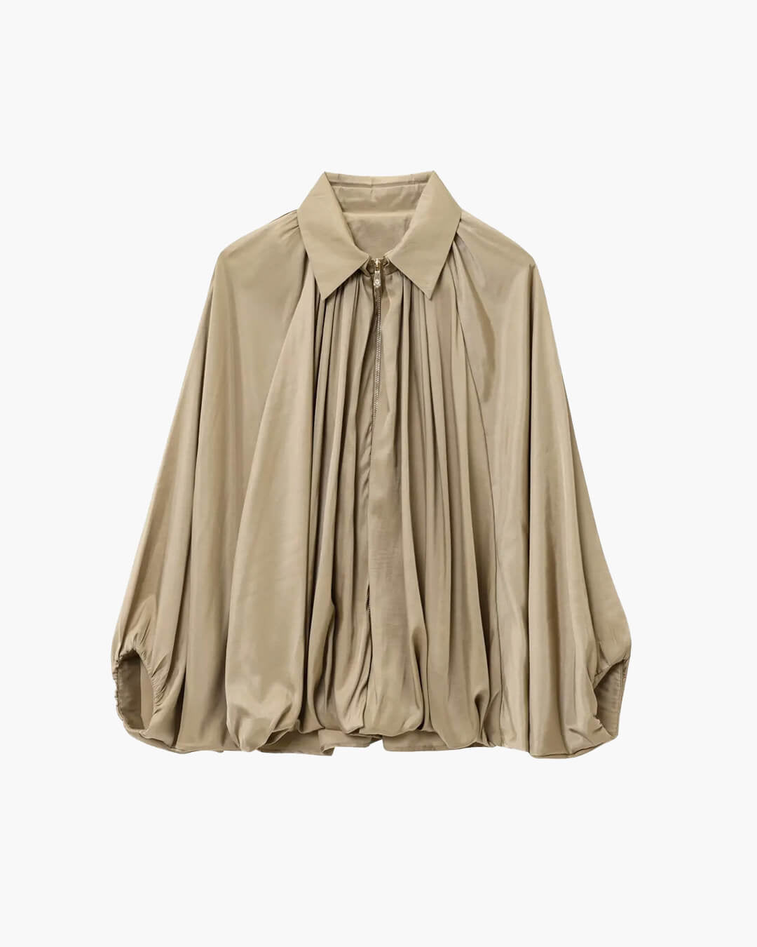 Chaqueta Ritchel plisada con cremallera