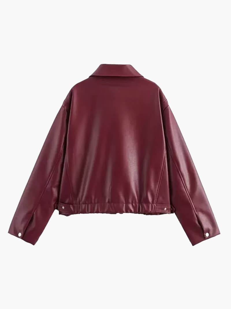 Chaqueta de cuero sintético Romy