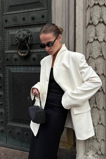 Blazer Roxie con Cuello Alto