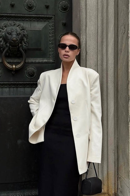 Blazer Roxie con Cuello Alto