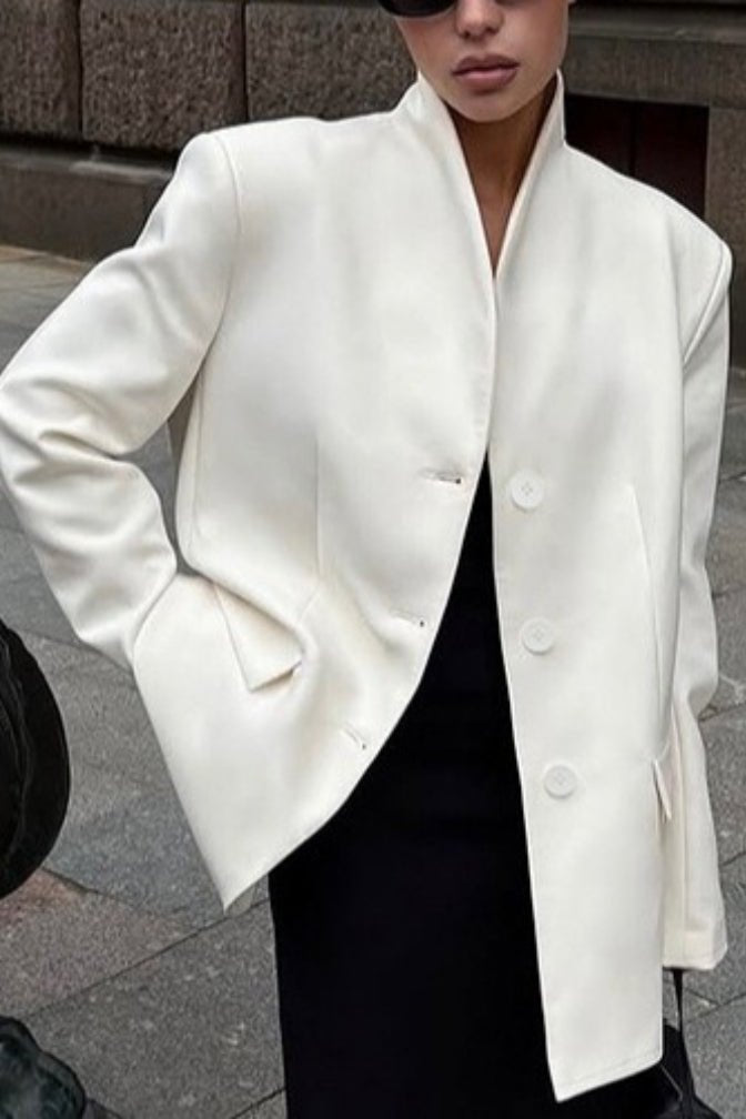 Blazer Roxie con Cuello Alto