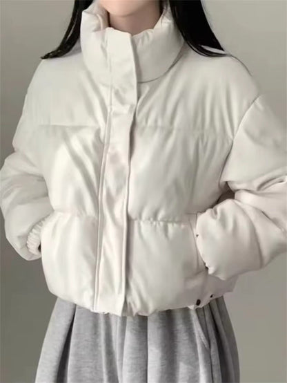 Chaqueta acolchada de piel sintética Samantha
