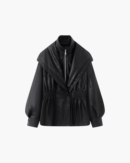 Chaqueta de cuero sintético Stephanie