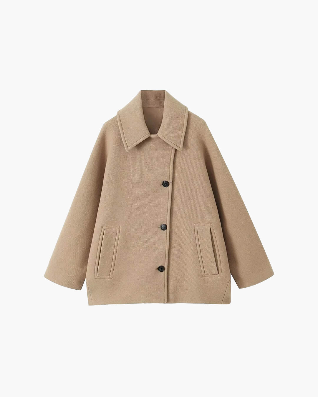 Abrigo suelto con cuello Yalena