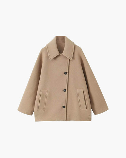 Abrigo suelto con cuello Yalena