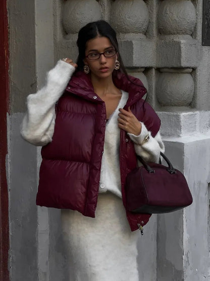 Chaleco acolchado Zarina con cuello alto