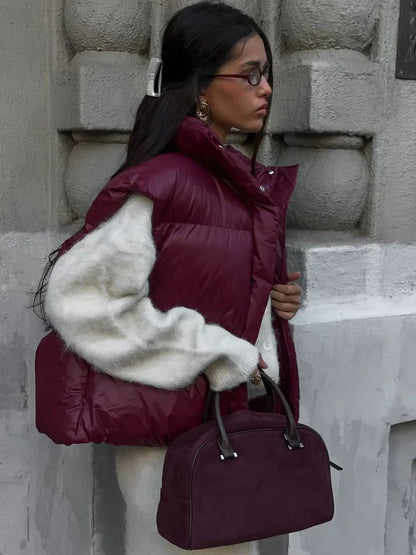 Chaleco acolchado Zarina con cuello alto