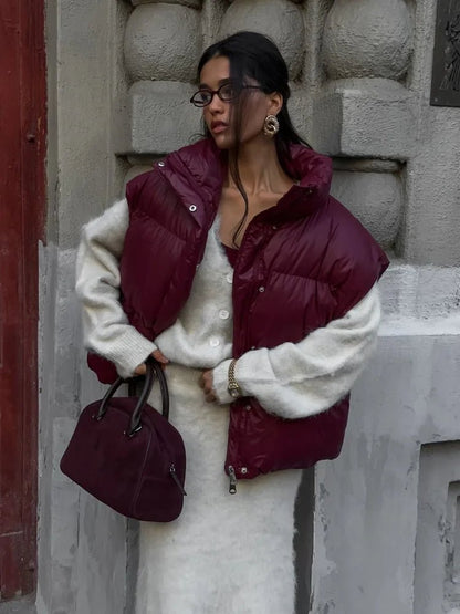 Chaleco acolchado Zarina con cuello alto
