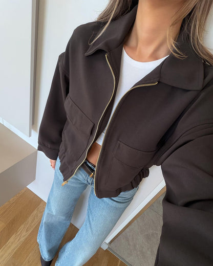 Chaqueta con cremallera y bolsillos Zoey
