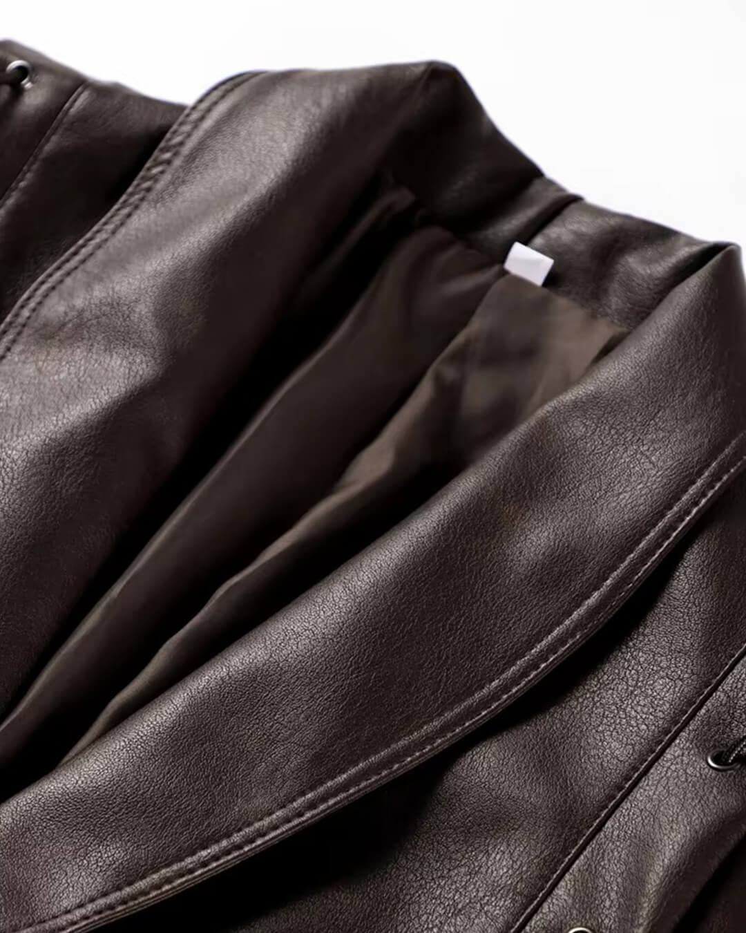 Chaqueta de cuero sintético estilo biker Zyra