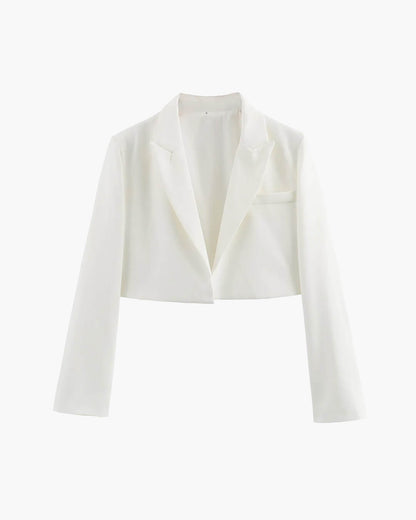 Chaqueta Olga corta de traje acolchada