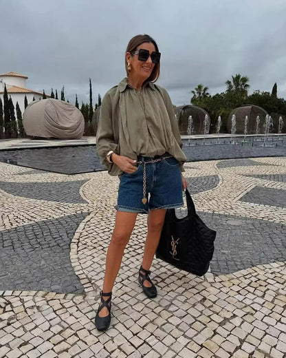 Chaqueta Ritchel plisada con cremallera