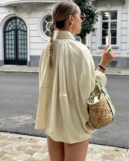 Chaqueta Ritchel plisada con cremallera