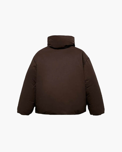Chaqueta acolchada Suzy con cuello alto y lazo